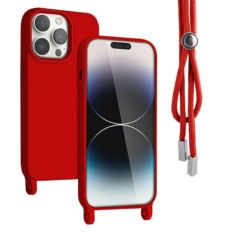 Pokrowiec Rope Case ze sznurkiem czerwony Oppo Reno 8T