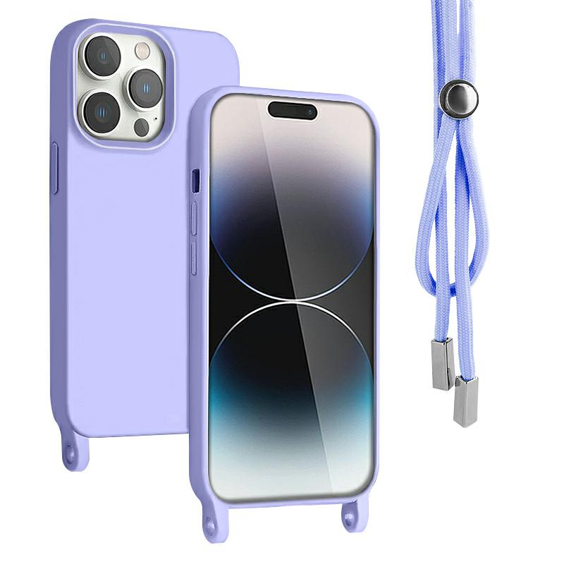 Pokrowiec Rope Case ze sznurkiem fioletowy Samsung Galaxy A14 5G