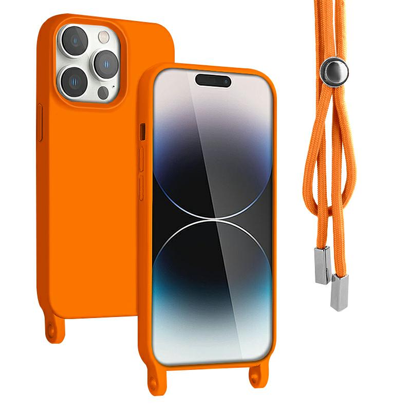 Pokrowiec Rope Case ze sznurkiem pomaraczowy Apple iPhone 15 Pro