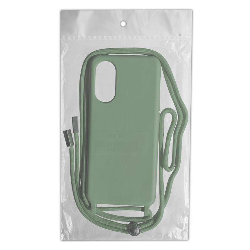 Pokrowiec Rope Case ze sznurkiem zielony Apple iPhone 15 Plus / 4