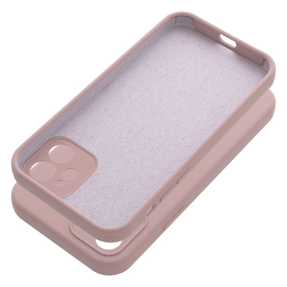 Pokrowiec Silicone 2mm jasnorowy Apple iPhone 12 / 5