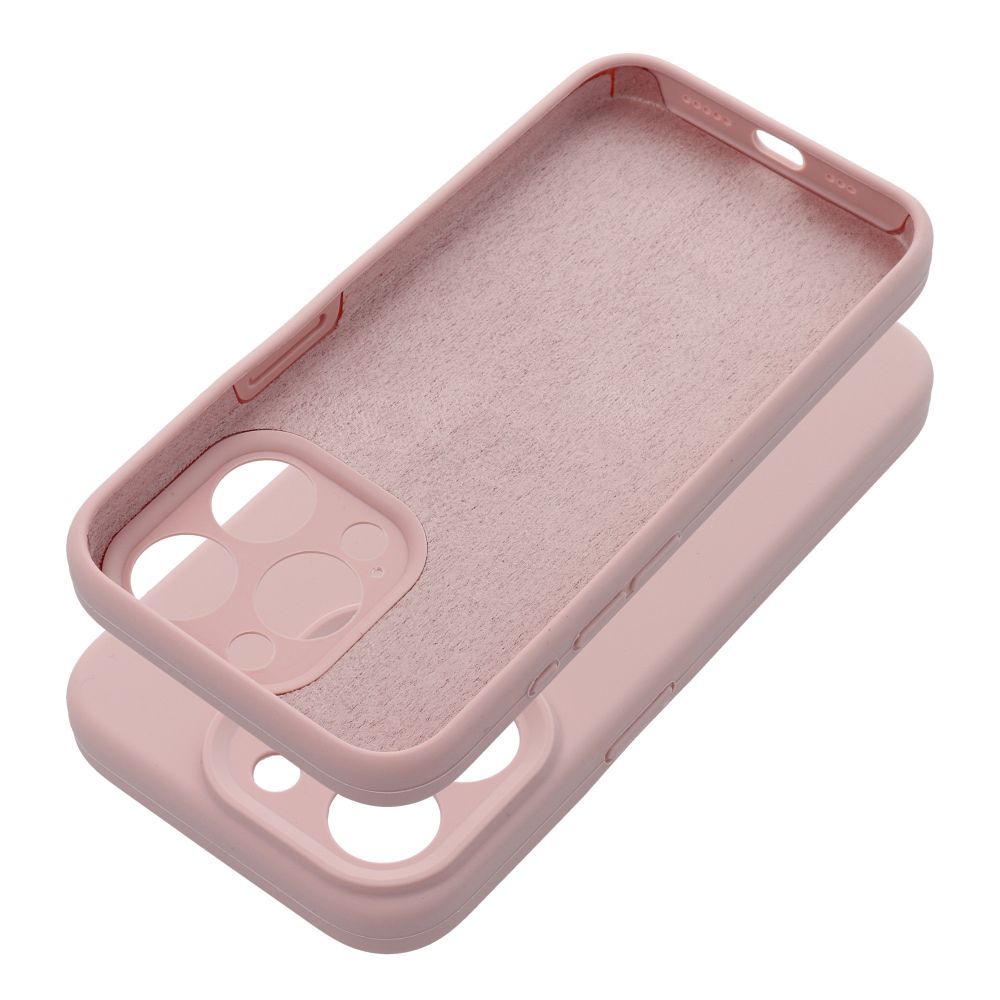 Pokrowiec Silicone 2mm jasnorowy Apple iPhone 14 / 5