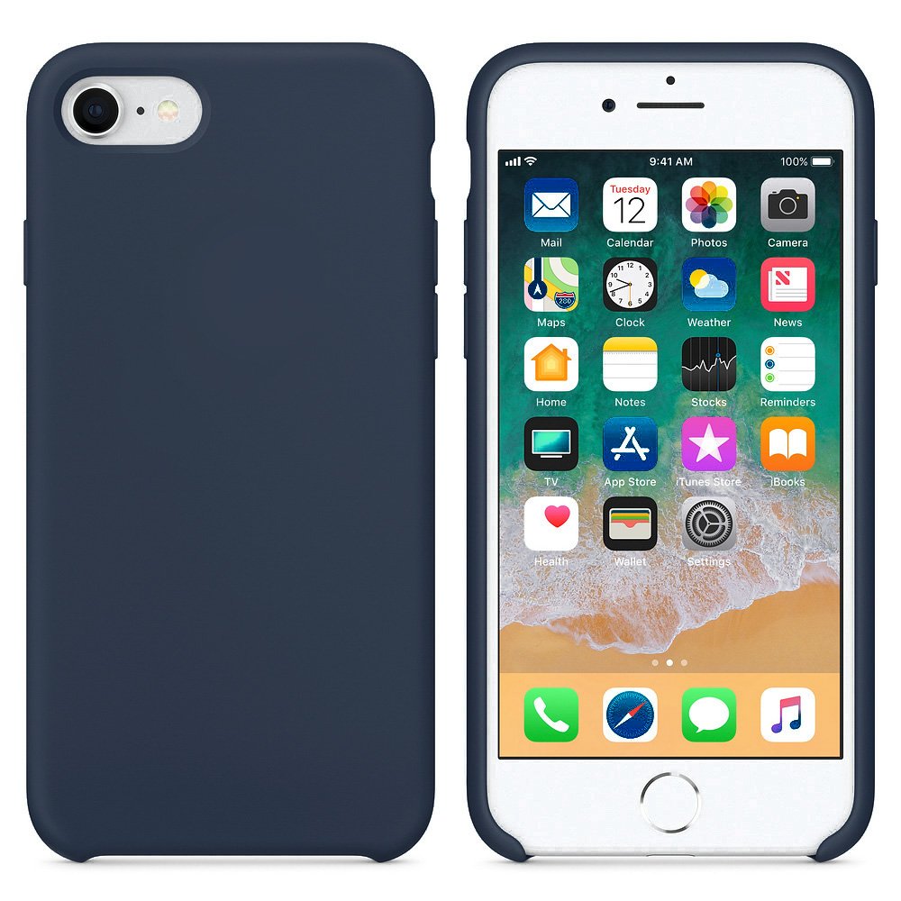 Pokrowiec Silicone Case ciemnoniebieski Apple iPhone SE 2020 / 2