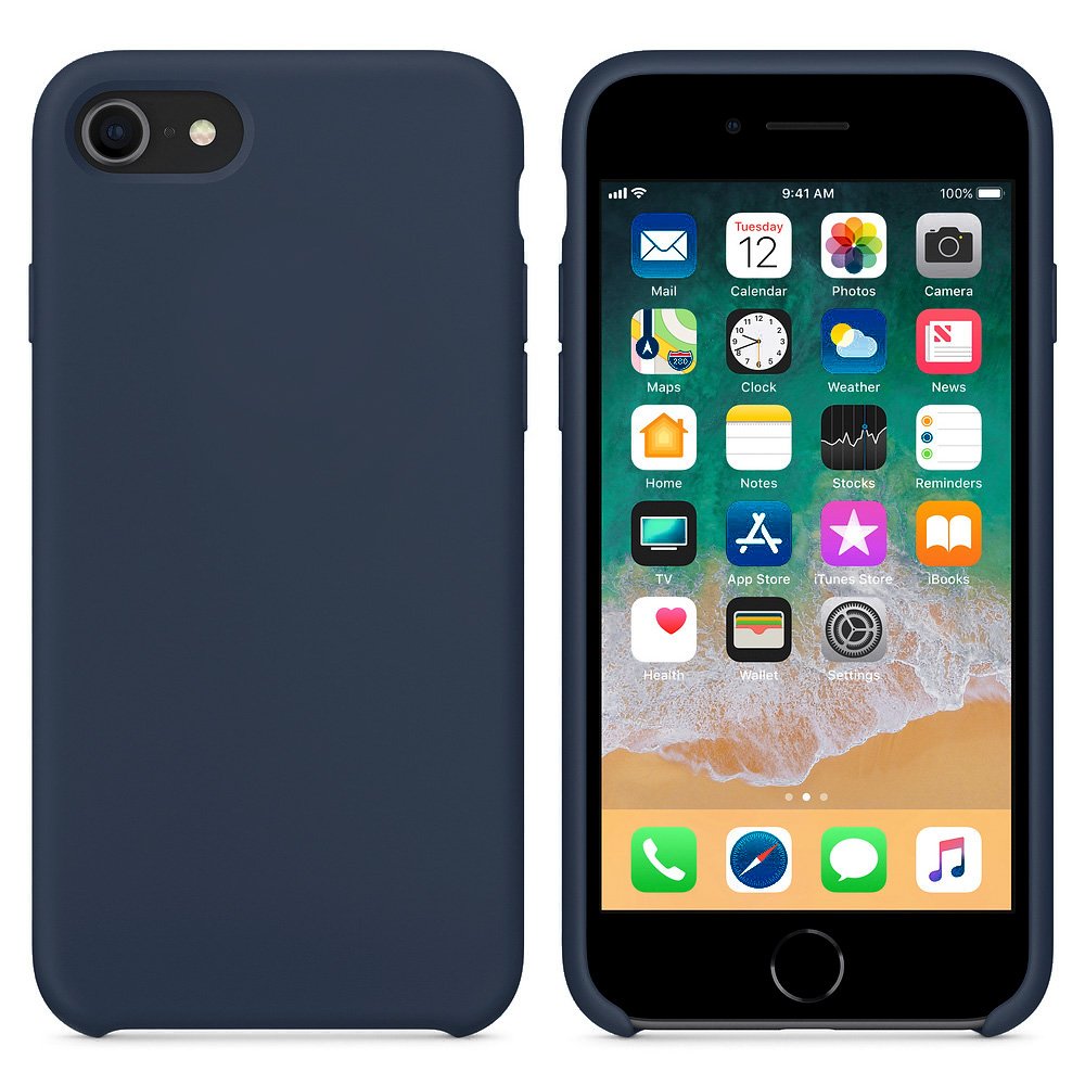 Pokrowiec Silicone Case ciemnoniebieski Apple iPhone SE 2020 / 3
