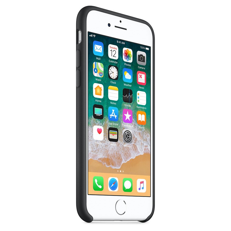 Pokrowiec Silicone Case czarny Apple iPhone SE 2020 / 4