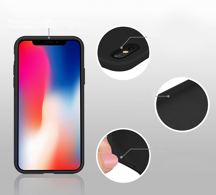 Pokrowiec Silicone Case czarny Apple iPhone SE 2020 / 9