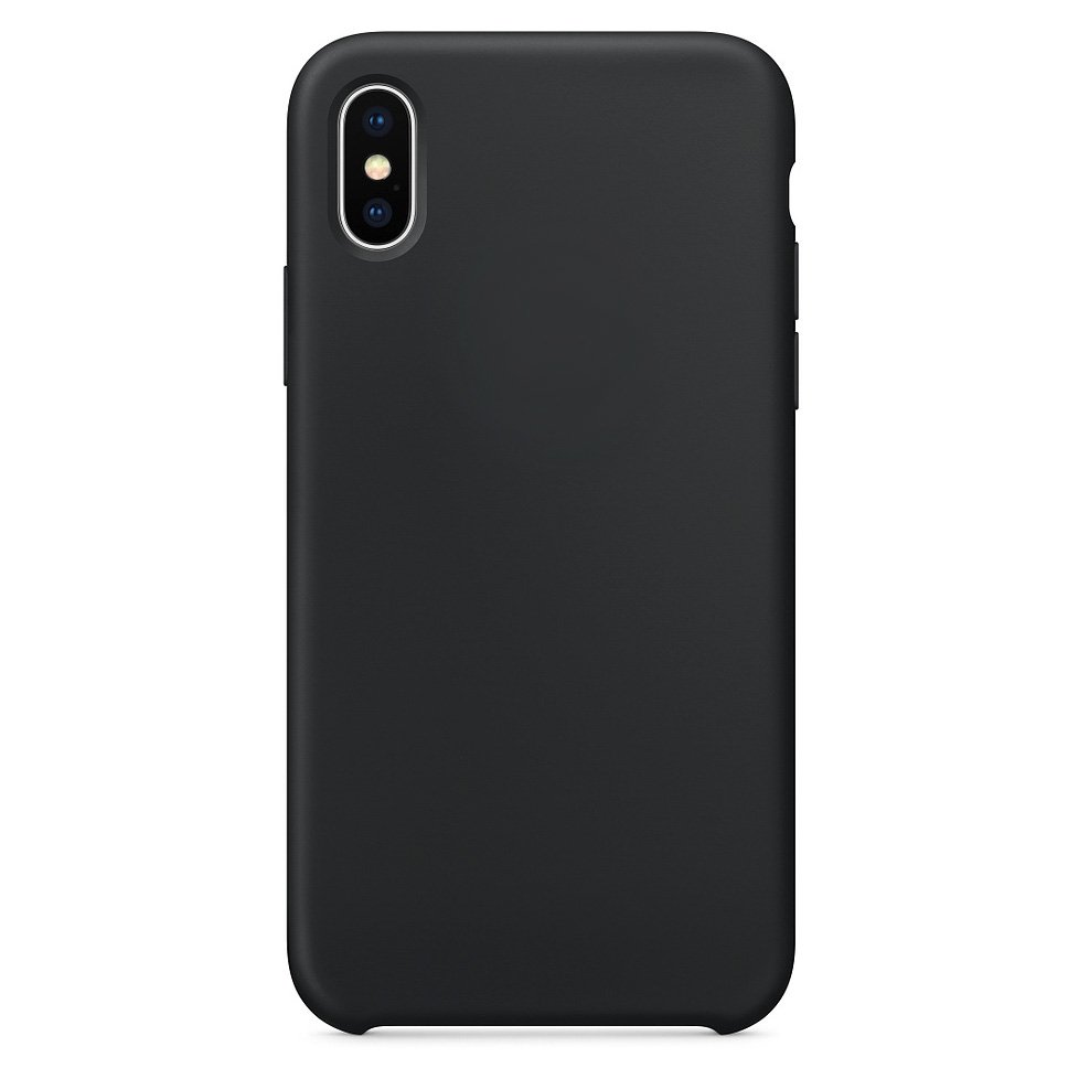 Pokrowiec Silicone Case czarny Apple iPhone XS