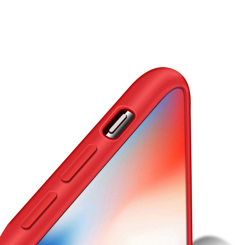 Pokrowiec Silicone Case czerwony Apple iPhone SE 2020 / 7