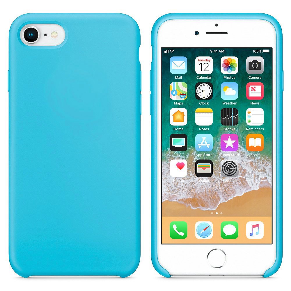 Pokrowiec Silicone Case jasnoniebieski Apple iPhone SE 2020 / 2