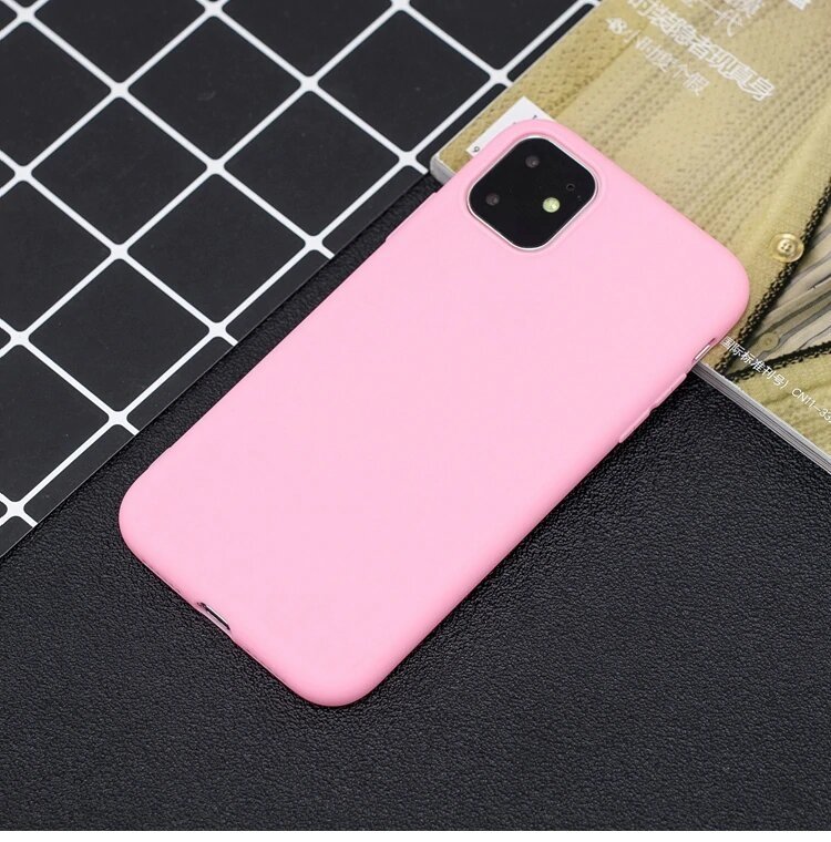 Pokrowiec Silicone Case rowy Apple iPhone 11 / 3