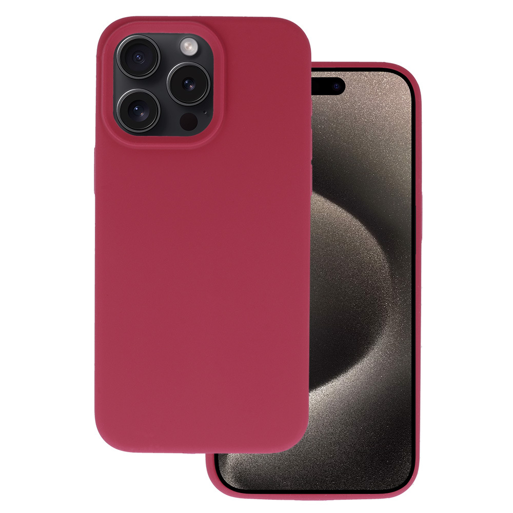 Pokrowiec Silicone Lite Case bordowy Apple iPhone 13 Pro Max