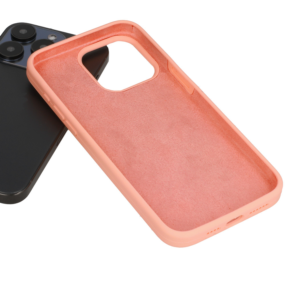 Pokrowiec Silicone Lite Case brzoskwiniowy Apple iPhone 12 / 4