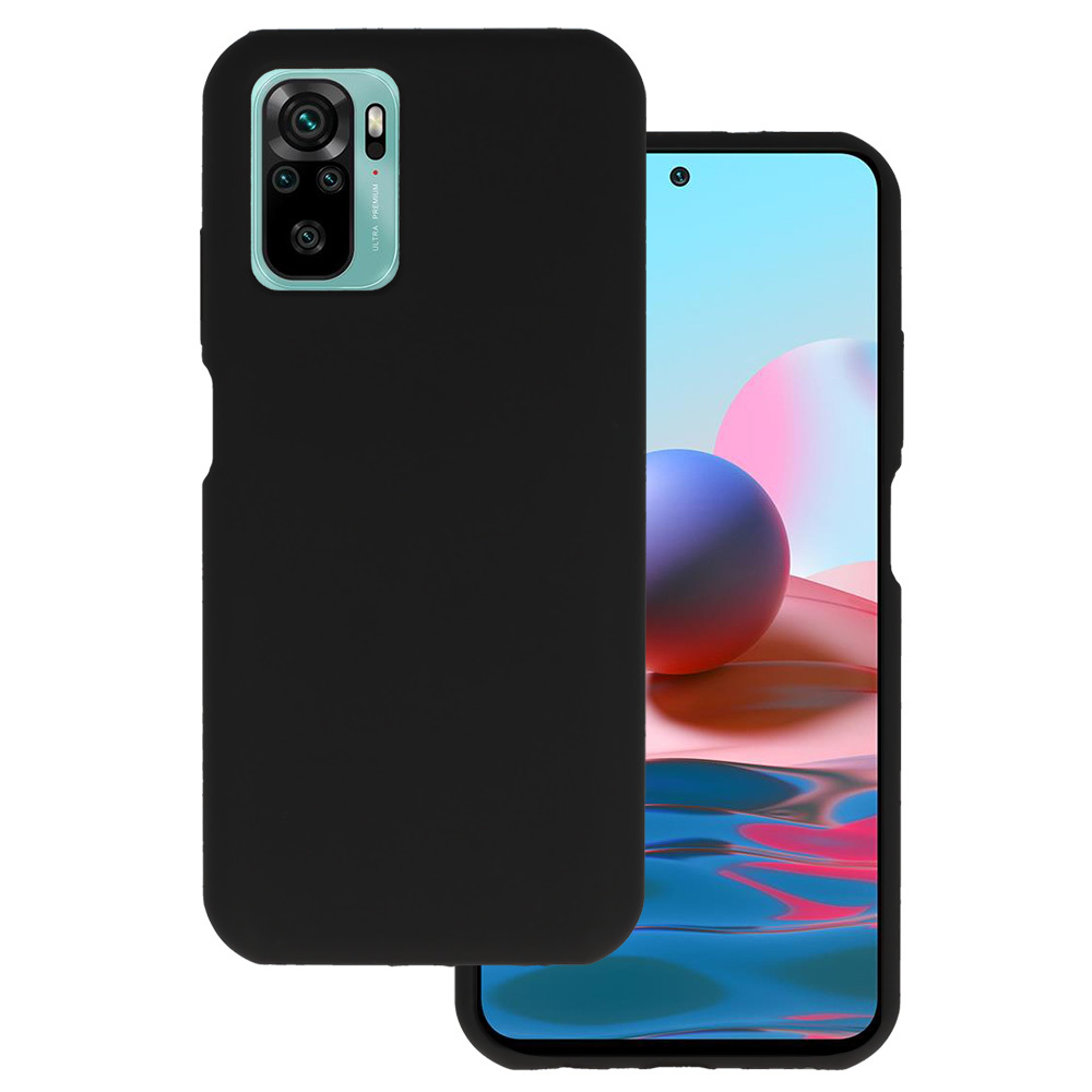 Pokrowiec Silicone Lite Case czarny Xiaomi Redmi Note 10S