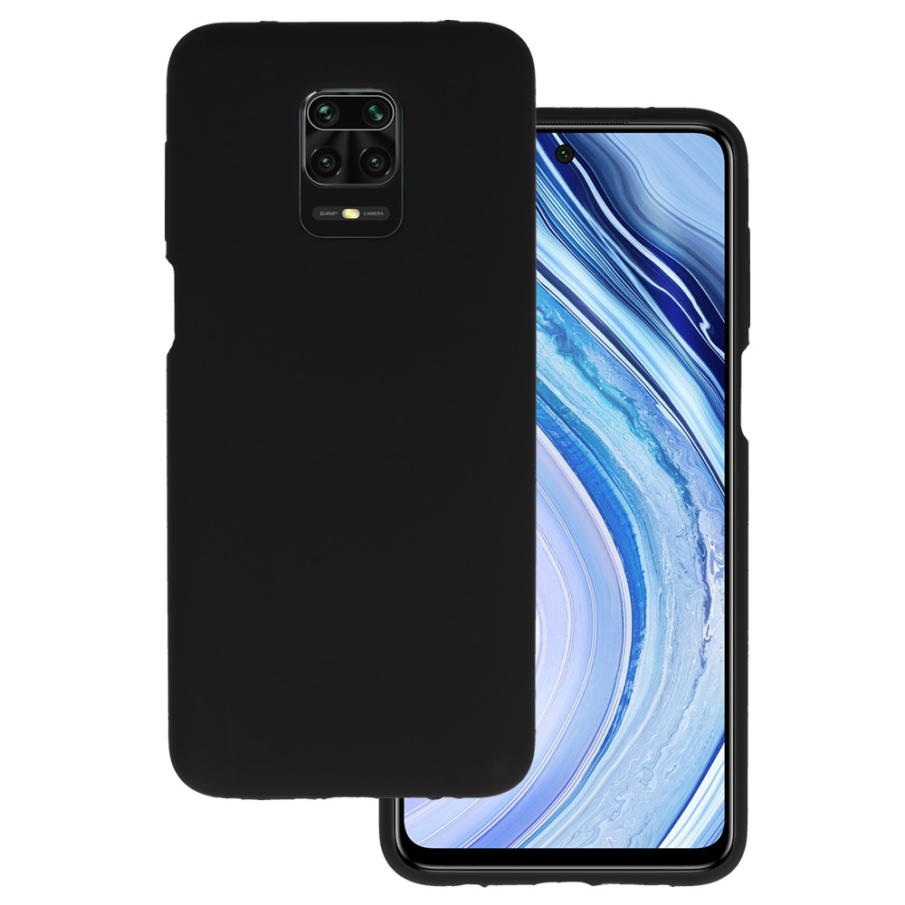 Pokrowiec Silicone Lite Case czarny Xiaomi Redmi Note 9 Pro