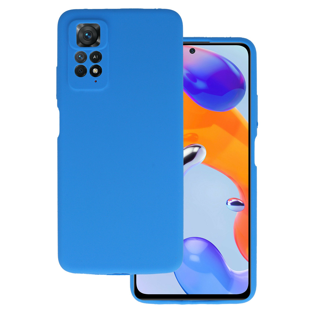 Pokrowiec Silicone Lite Case niebieski Xiaomi Redmi Note 11 Pro 5G