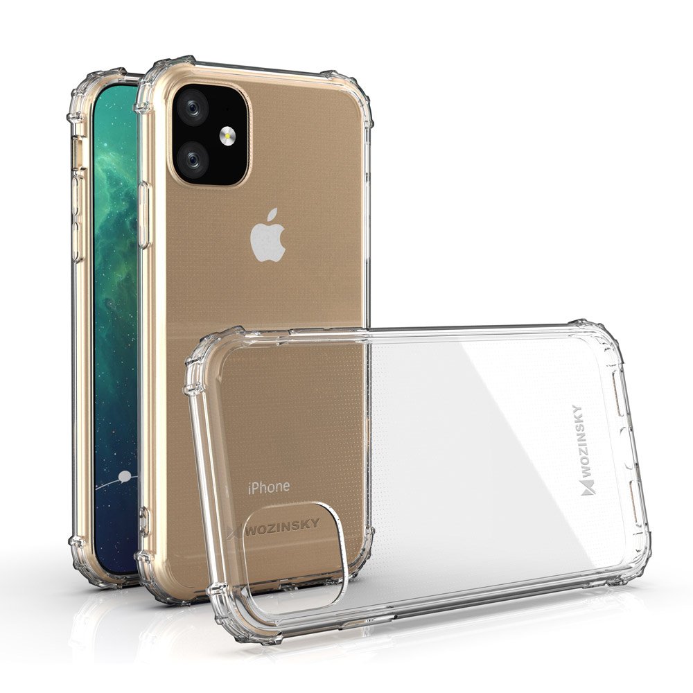 Pokrowiec silikonowy Anti Shock przeroczysty Apple iPhone 11 / 4