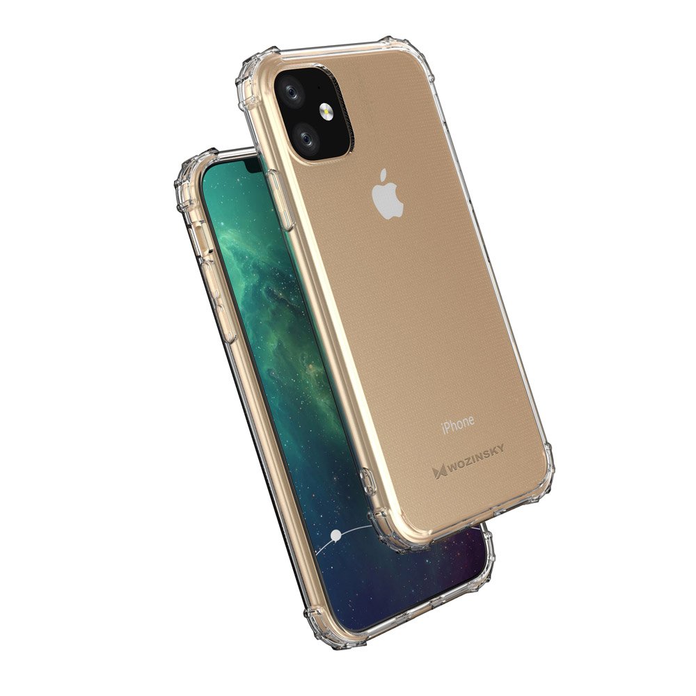 Pokrowiec silikonowy Anti Shock przeroczysty Apple iPhone 11 / 7