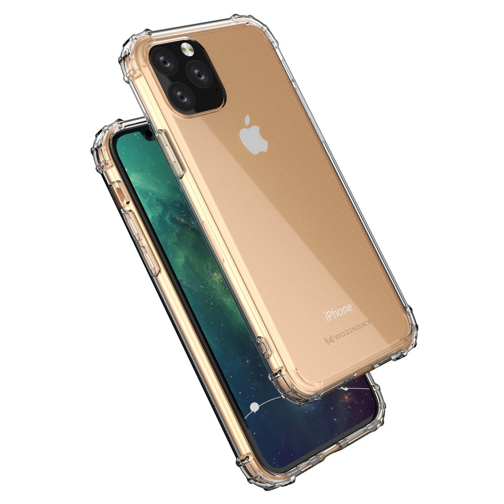 Pokrowiec silikonowy Anti Shock przeroczysty Apple iPhone 11 Pro / 7