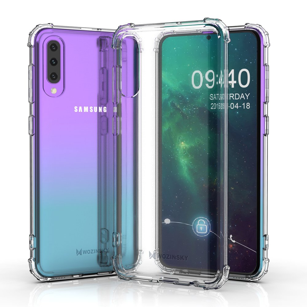 Pokrowiec silikonowy Anti Shock przeroczysty Samsung Galaxy A30s / 3