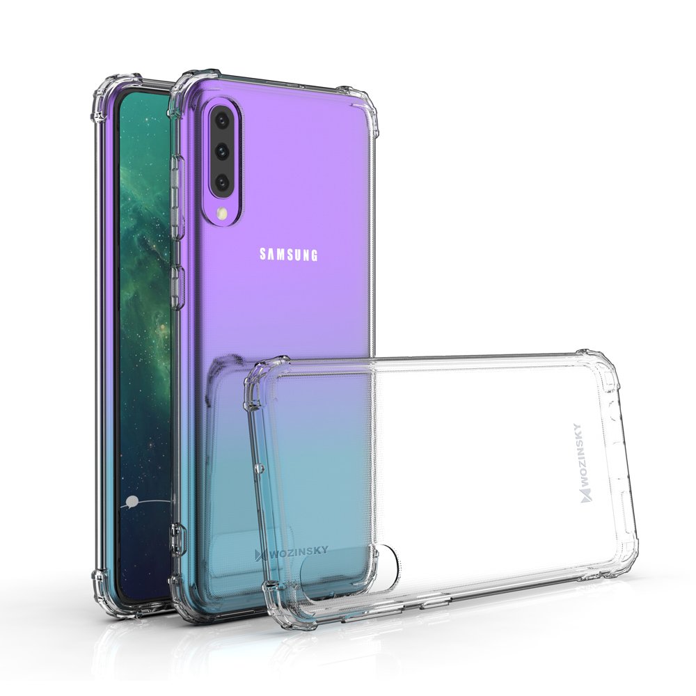 Pokrowiec silikonowy Anti Shock przeroczysty Samsung Galaxy A50 / 2