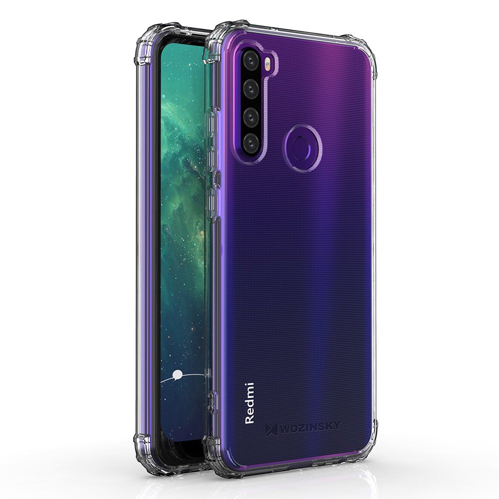 Pokrowiec silikonowy Anti Shock przeroczysty Xiaomi Redmi Note 8T