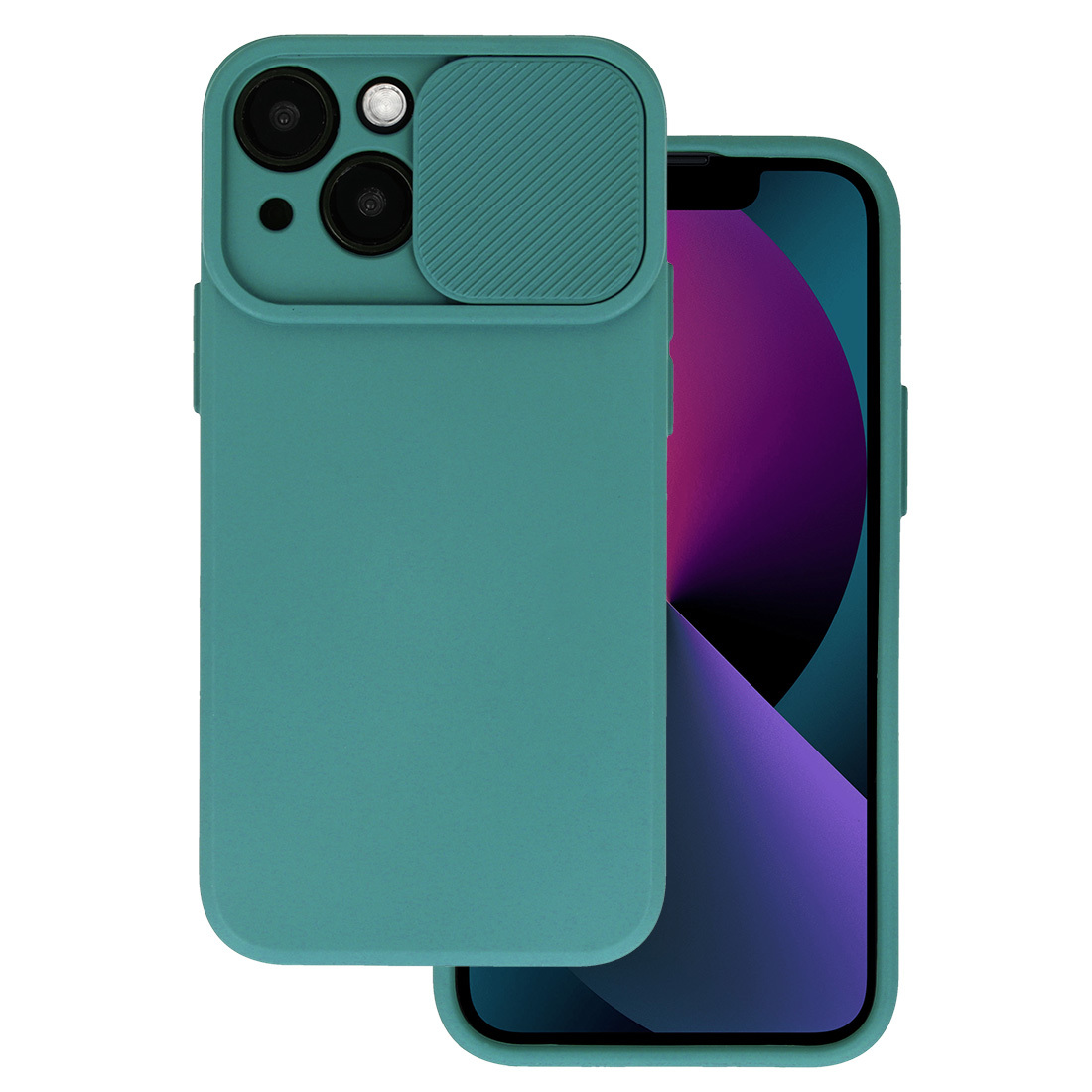 Pokrowiec silikonowy Camshield Soft ciemnozielony Xiaomi Redmi Note 11 Pro