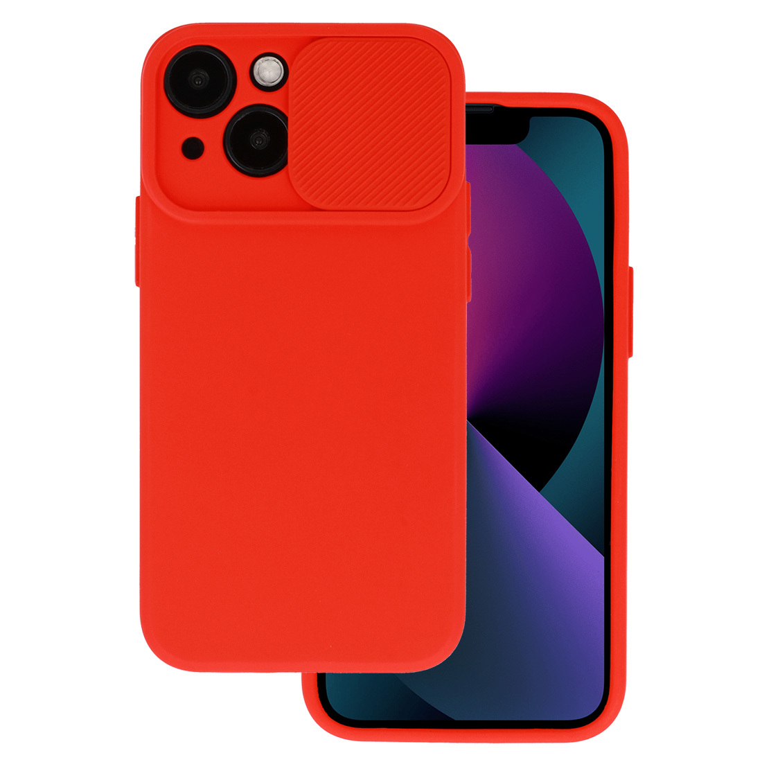 Pokrowiec silikonowy Camshield Soft czerwony Xiaomi Redmi Note 10