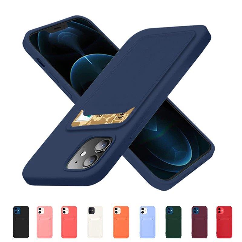 Pokrowiec silikonowy Card Case bordowy Xiaomi POCO X3 NFC / 9