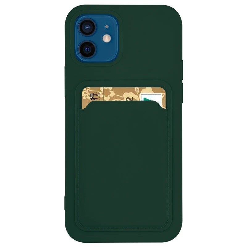 Pokrowiec silikonowy Card Case ciemnozielony Apple iPhone 11 Pro