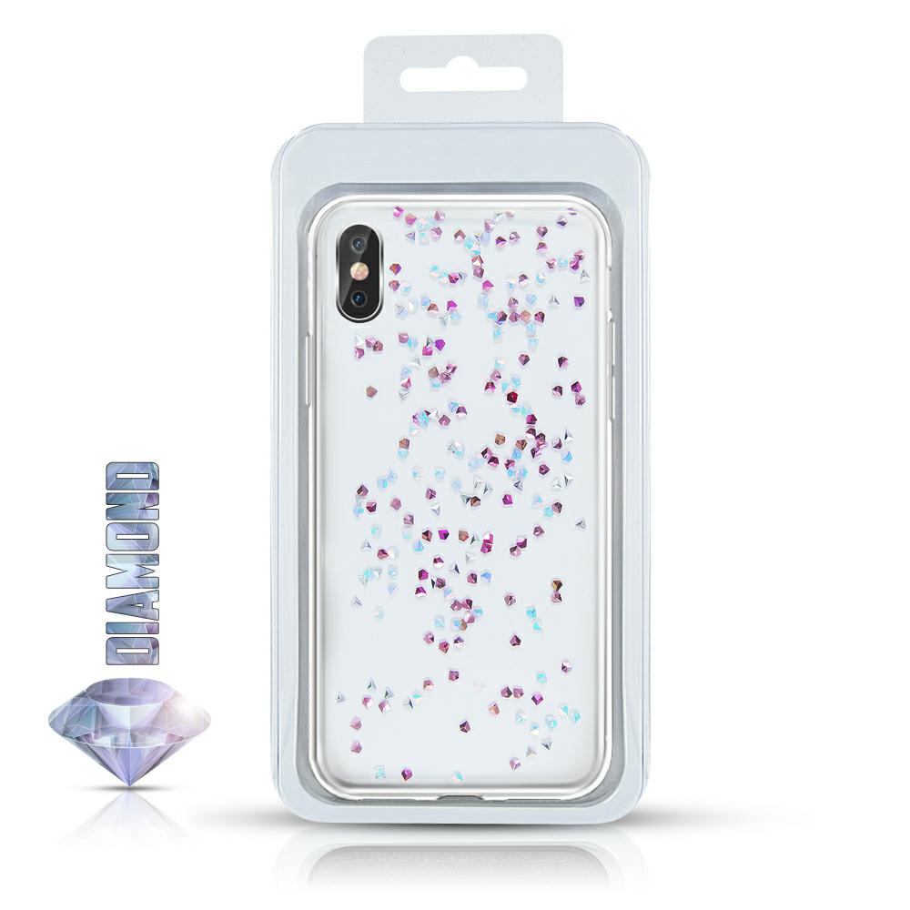 Pokrowiec silikonowy Diamond Case przeroczysty Apple iPhone 11 / 2