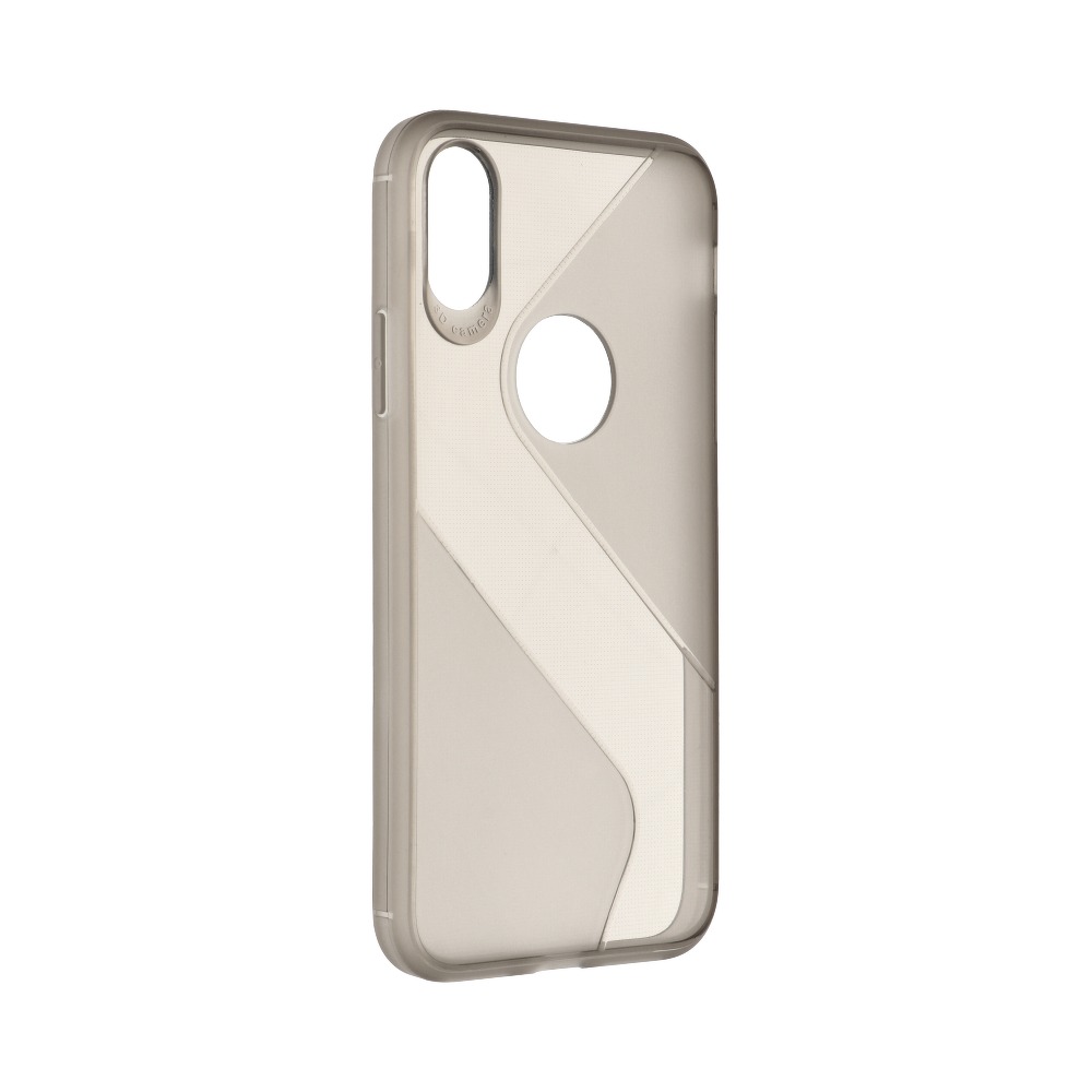 Pokrowiec silikonowy Forcell S-Case czarny Apple iPhone XS / 2