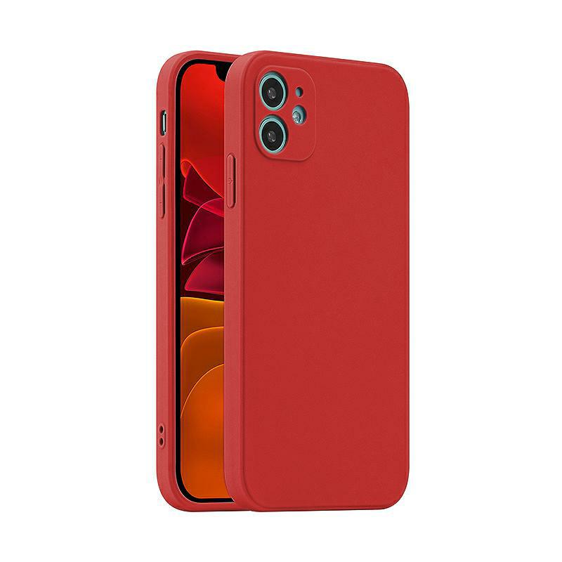 Pokrowiec silikonowy Fosca Case czerwony Apple iPhone 12 Pro