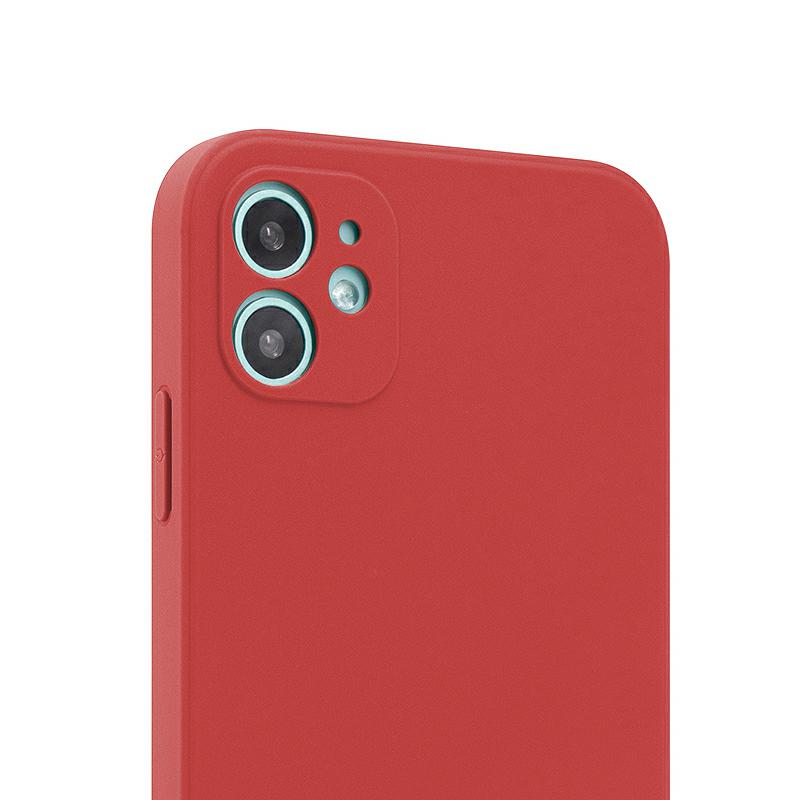 Pokrowiec silikonowy Fosca Case czerwony Apple iPhone 12 Pro / 3