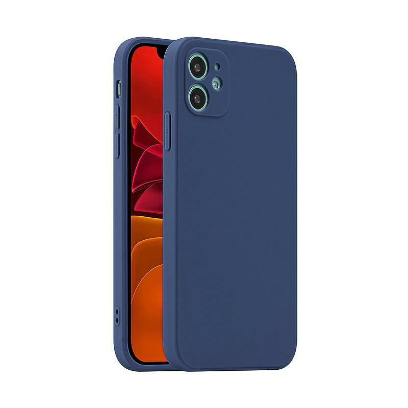 Pokrowiec silikonowy Fosca Case granatowy Apple iPhone 12 Mini 5,4 cali