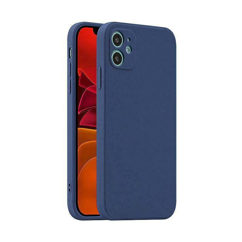 Pokrowiec silikonowy Fosca Case granatowy Apple iPhone 13