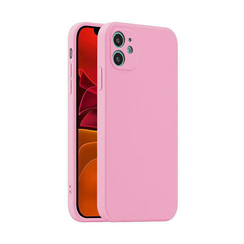 Pokrowiec silikonowy Fosca Case rowy Apple iPhone 11