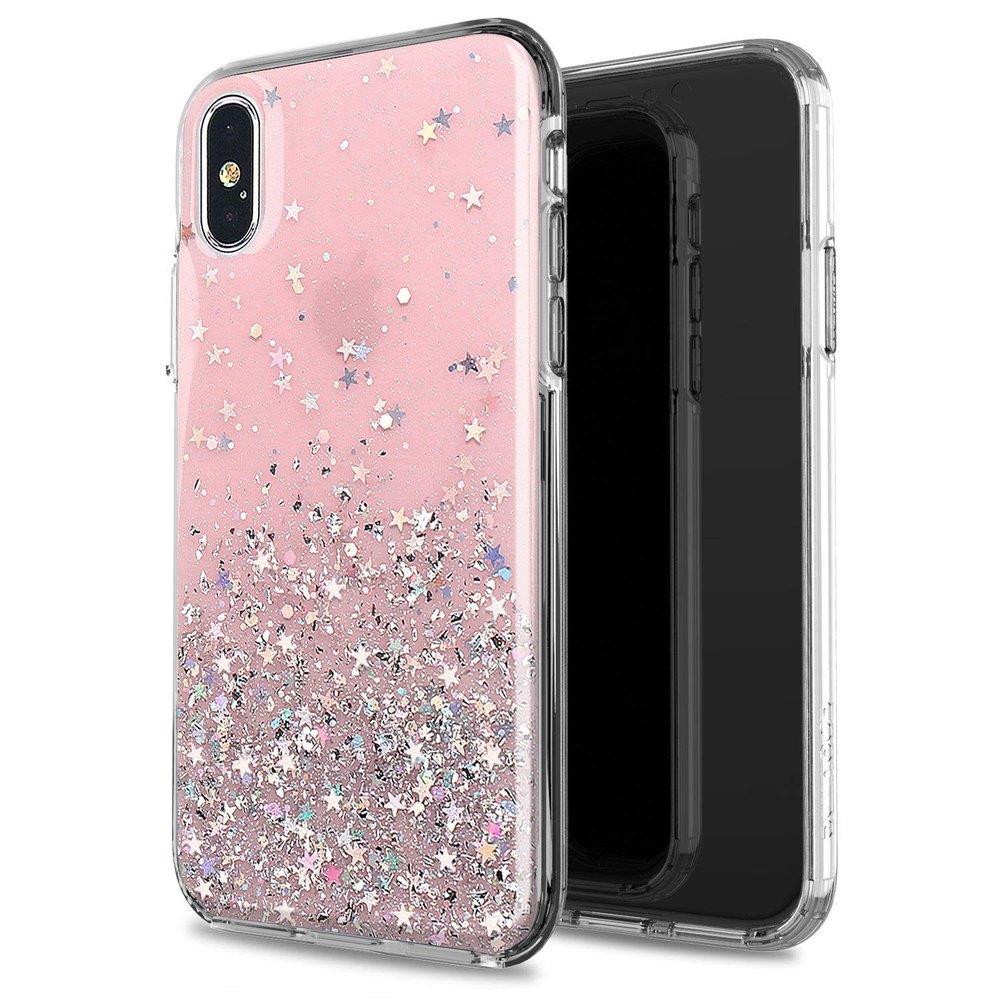 Pokrowiec silikonowy Glitter z brokatem czarny Apple iPhone 11 Pro / 2