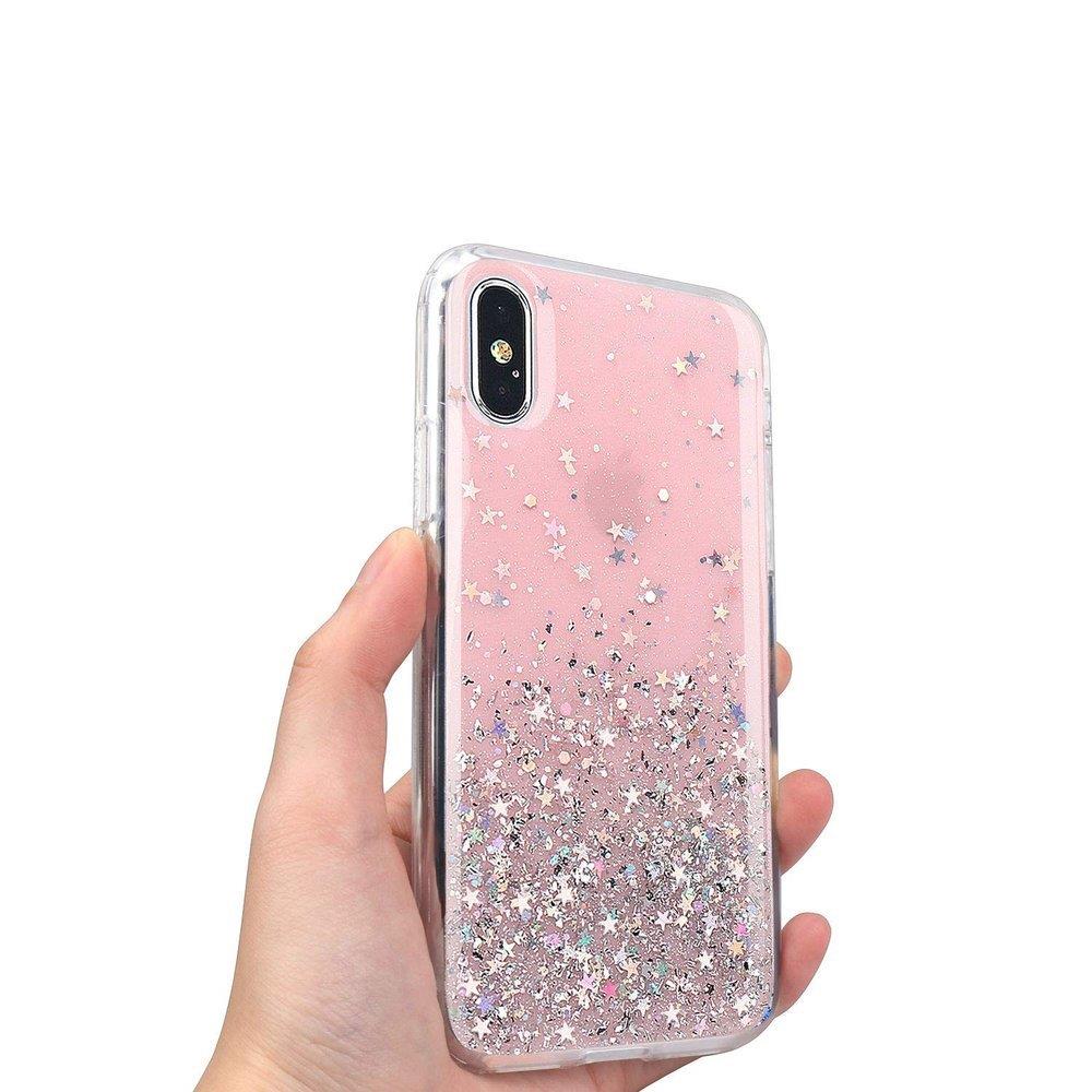 Pokrowiec silikonowy Glitter z brokatem czarny Apple iPhone 11 Pro / 5