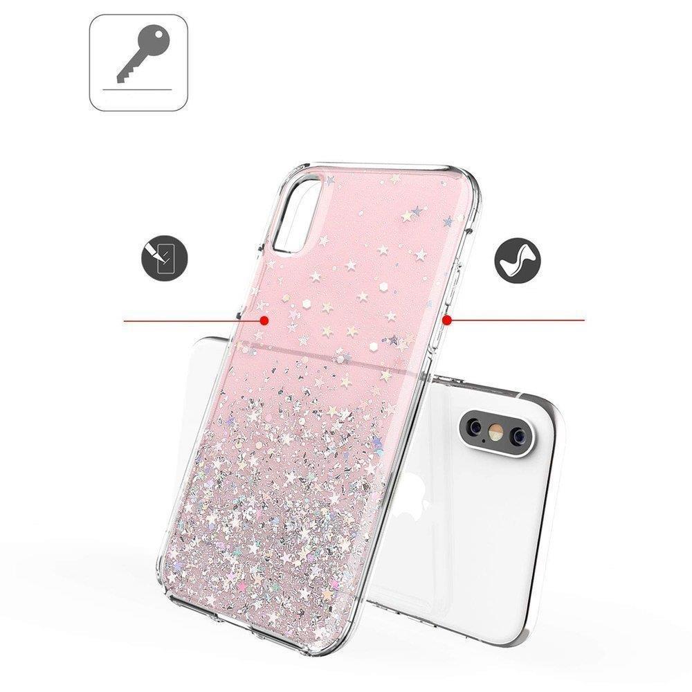 Pokrowiec silikonowy Glitter z brokatem czarny Xiaomi POCO X3 NFC / 3