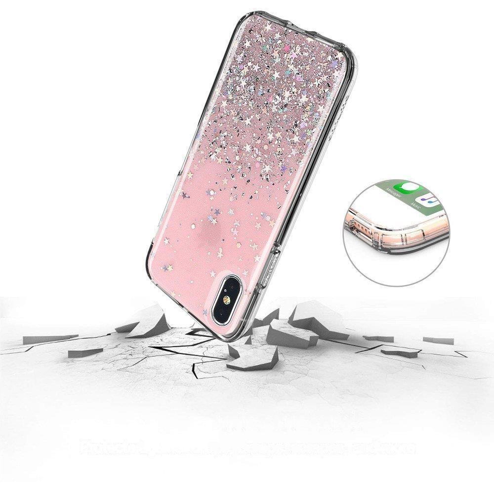 Pokrowiec silikonowy Glitter z brokatem czarny Xiaomi POCO X3 NFC / 4