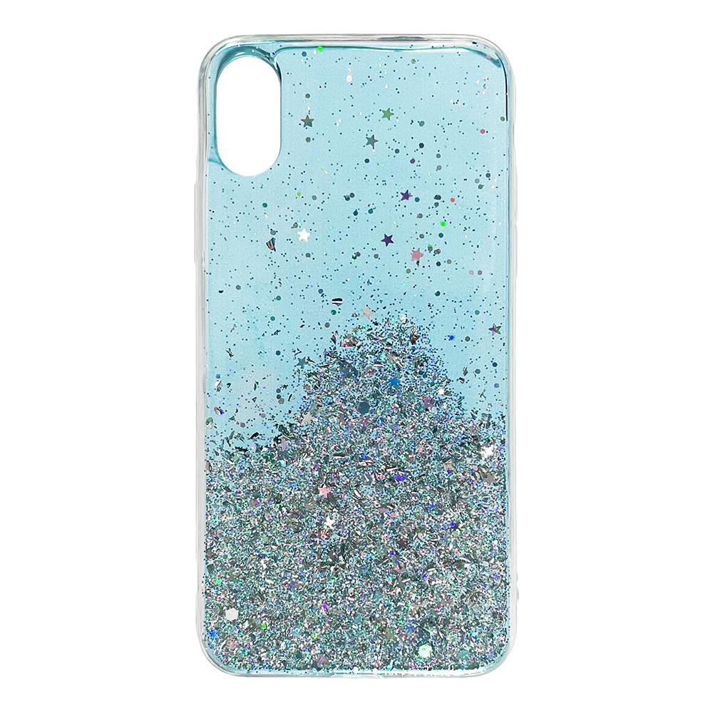 Pokrowiec silikonowy Glitter z brokatem niebieski Apple iPhone 11 Pro