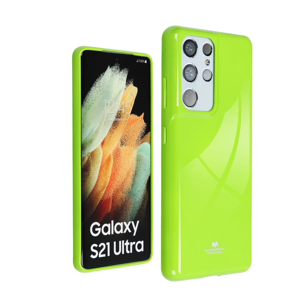 Pokrowiec silikonowy Jelly Mercury limonkowy Samsung Galaxy A12 / 3