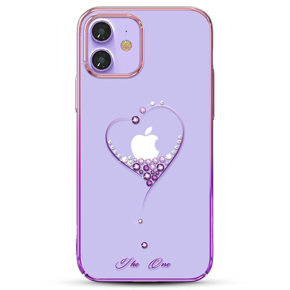 Pokrowiec silikonowy Kingxbar Wish Series z krysztaami Swarovskiego rowy Apple iPhone 12 Pro