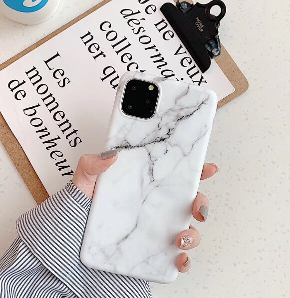 Pokrowiec silikonowy Marble marmur biay Samsung Galaxy A30s / 6