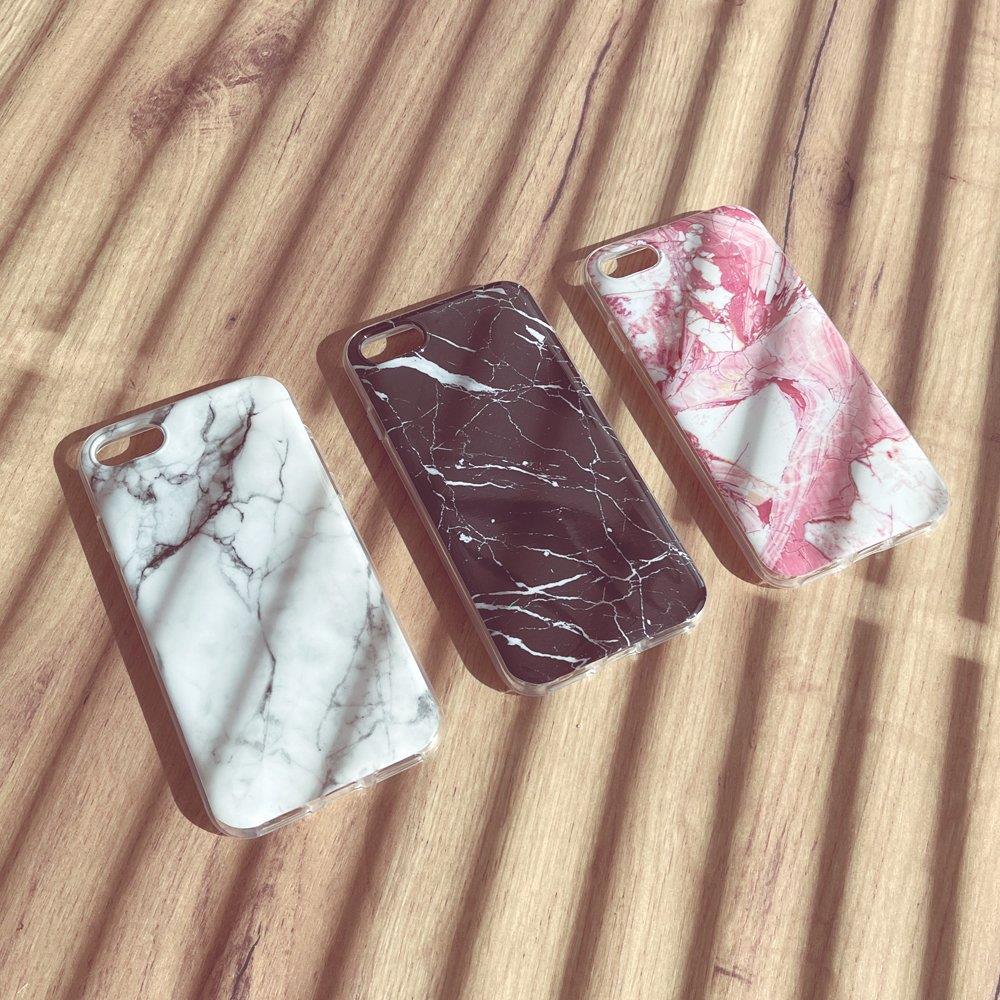 Pokrowiec silikonowy Marble marmur rowy Apple iPhone SE 2022 / 2