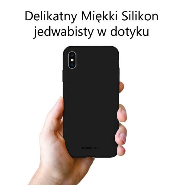 Pokrowiec silikonowy Mercury Goospery czarny Apple iPhone 13 / 3