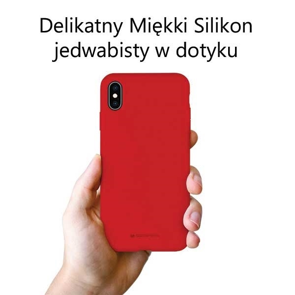 Pokrowiec silikonowy Mercury Goospery czerwony Apple iPhone 15 Pro Max / 3