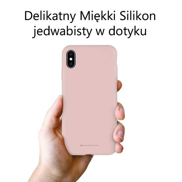 Pokrowiec silikonowy Mercury Goospery rowy Apple iPhone 12 / 3