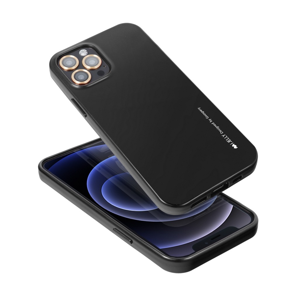 Pokrowiec silikonowy Mercury iJelly Case czarny Huawei p Smart 2021 / 2