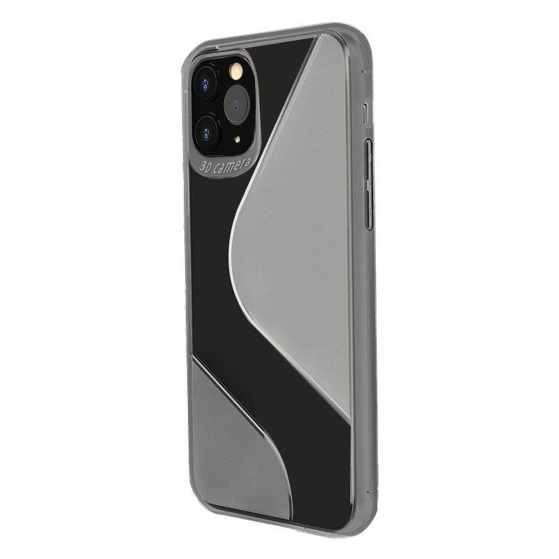 Pokrowiec silikonowy S-Case czarny Huawei P40 Lite E